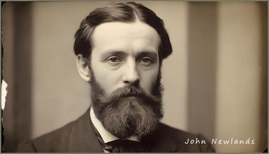 Portrait of the English chemist John Newlands.